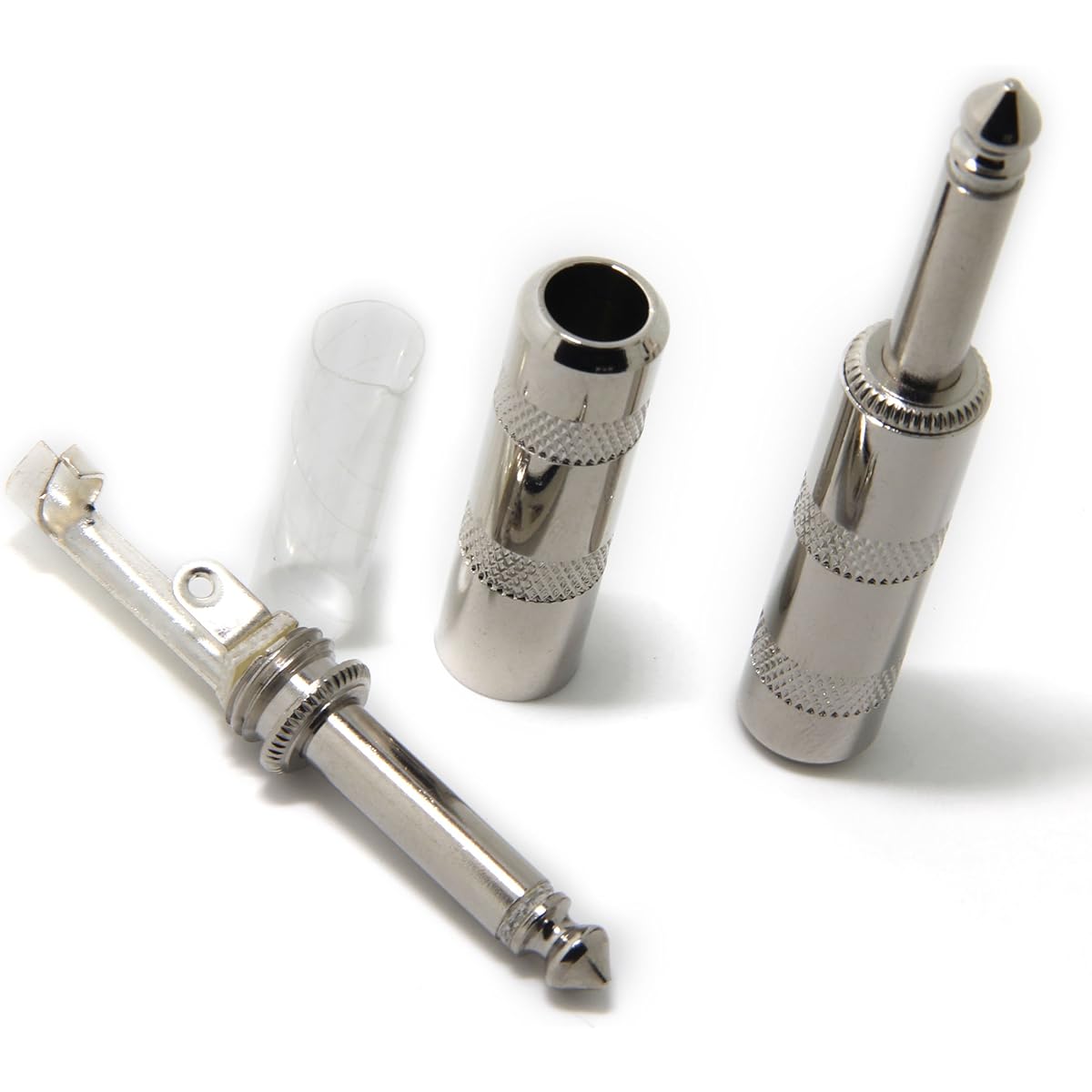 Ancable 1/4" TS Jumbo Plug Solder Type 2-Pack AN-242