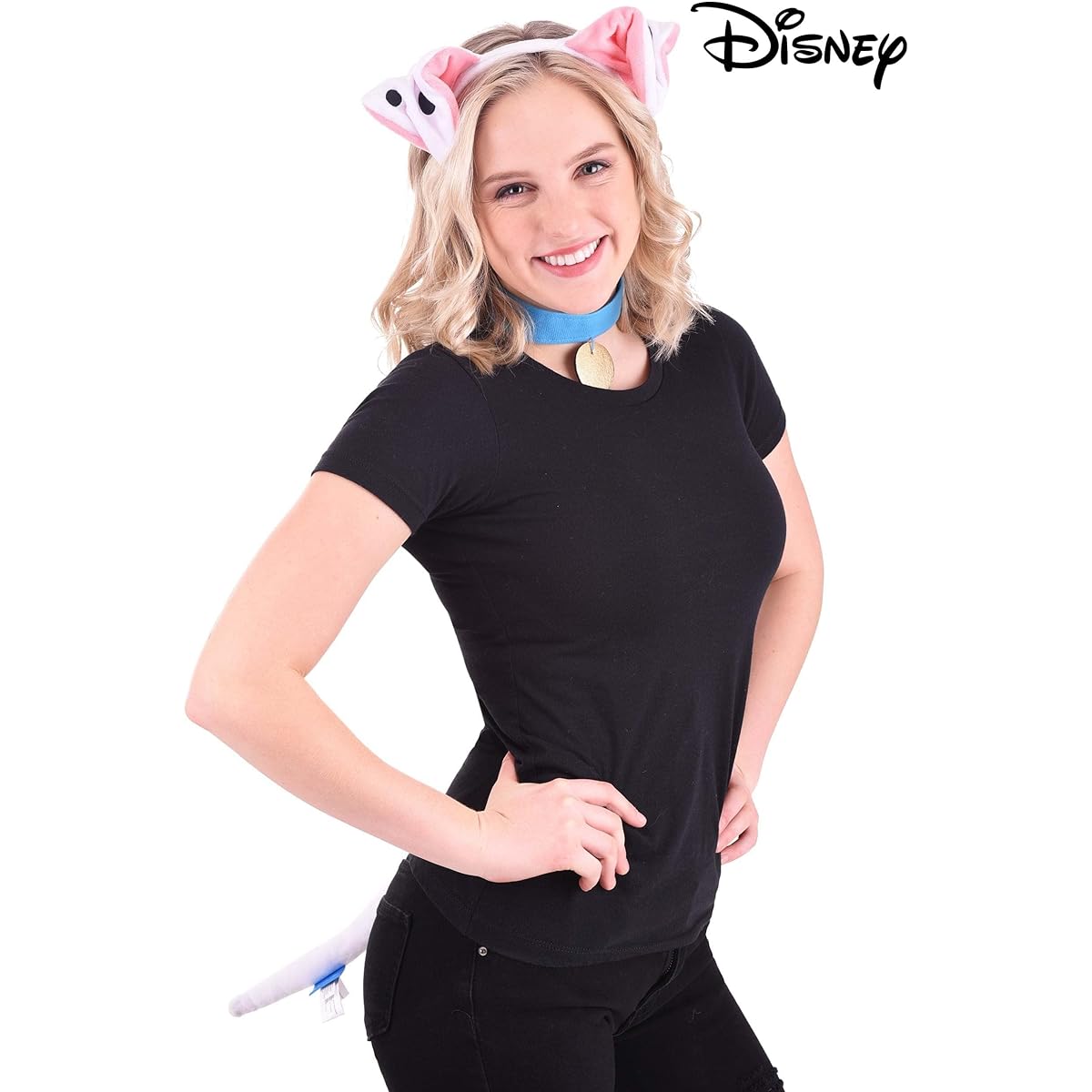 Disney 100 and 1 Dalmatians Perdita Headband Collar and Tail Costume Kit for Adults and Kids