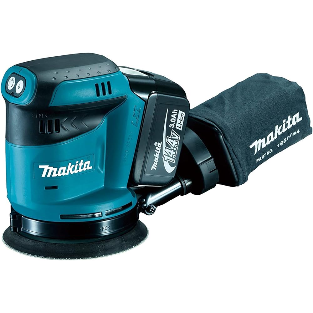 Makita Rechargeable Random Orbit Sander 14.4V (Body Only/Battery and Charger Sold Separately) Paper Dimensions 125mm BO140DZ