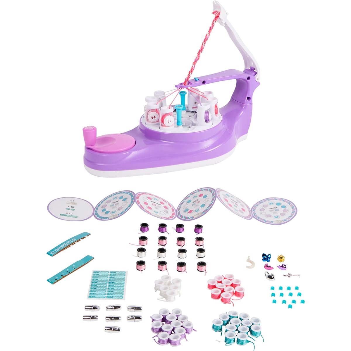 Cool Maker, KumiKreator Bead & Braider Friendship Necklace and Bracelet Making Kit, Arts & Crafts Kids Toys for Girls Ages 8