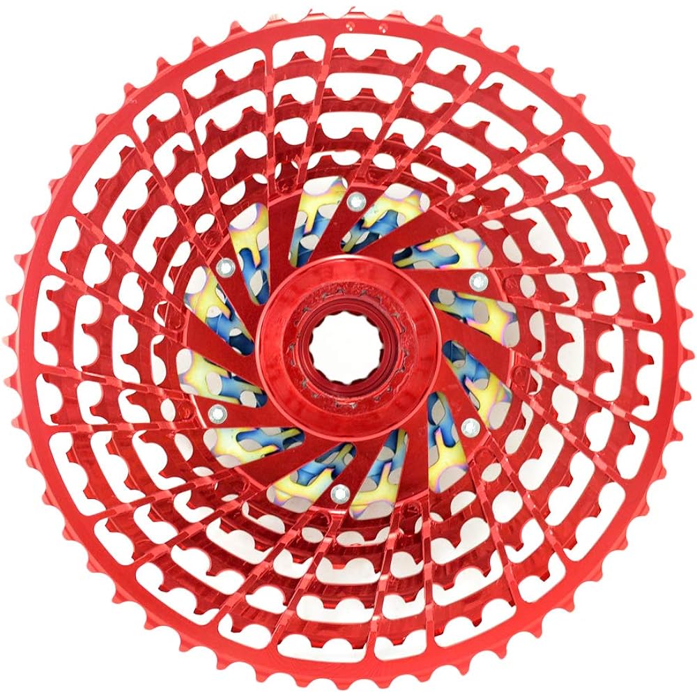 KCNC 12 Speed Cassette 9-52 Teeth For SRAM XD Body, Red, KCS12-001R, SK2097