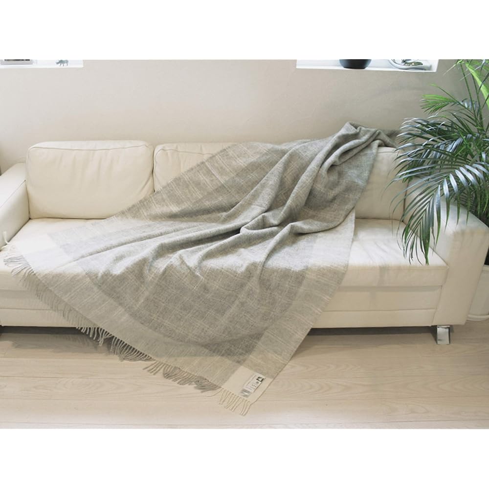 Silkeborg Uldspinderi Throwket Bornholm Shady Gray 140x240cm Gift Box G100150-NL