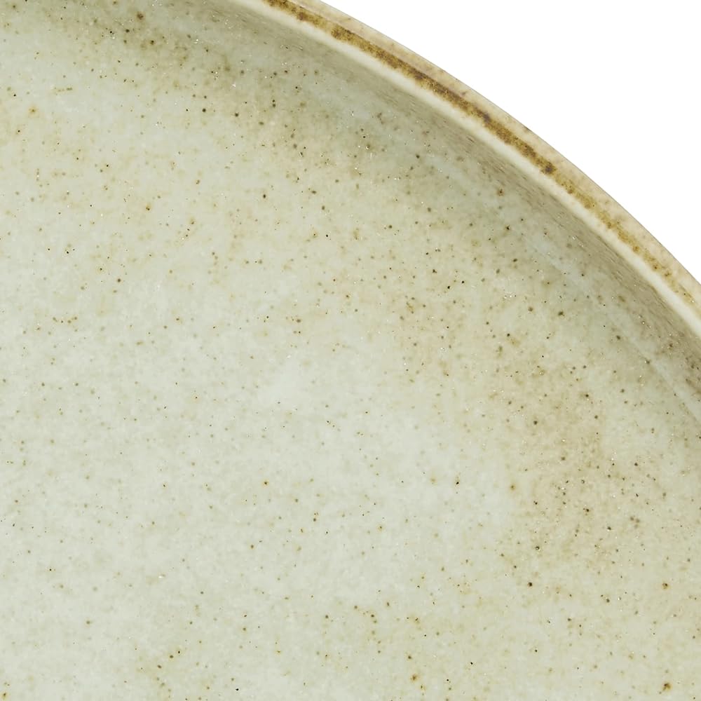 TOKI1919 Granis Cafe Plate, Large Plate, One Plate, Diameter Approx. 29cm, French Plate, Hotel Restaurant Specifications, Microwave, Dishwasher Safe, La Teema Plain, Flat Dinner Lunch Plate, Gray Beige, Made in Japan 37F399-15