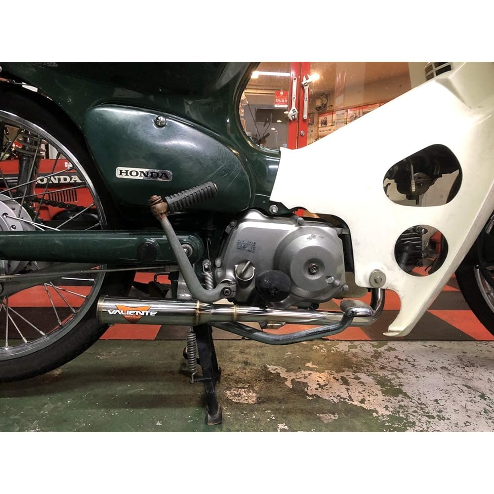 Super Cub 50 Bike Muffler Bumpshot SUS Stainless Steel Natty Works Limited Muffler Custom Parts Dress Up Replacement External Product Heavy Bass Motorcycle Supplies Motorcycle Bike Parts Valiente Honda Super Cub natty02