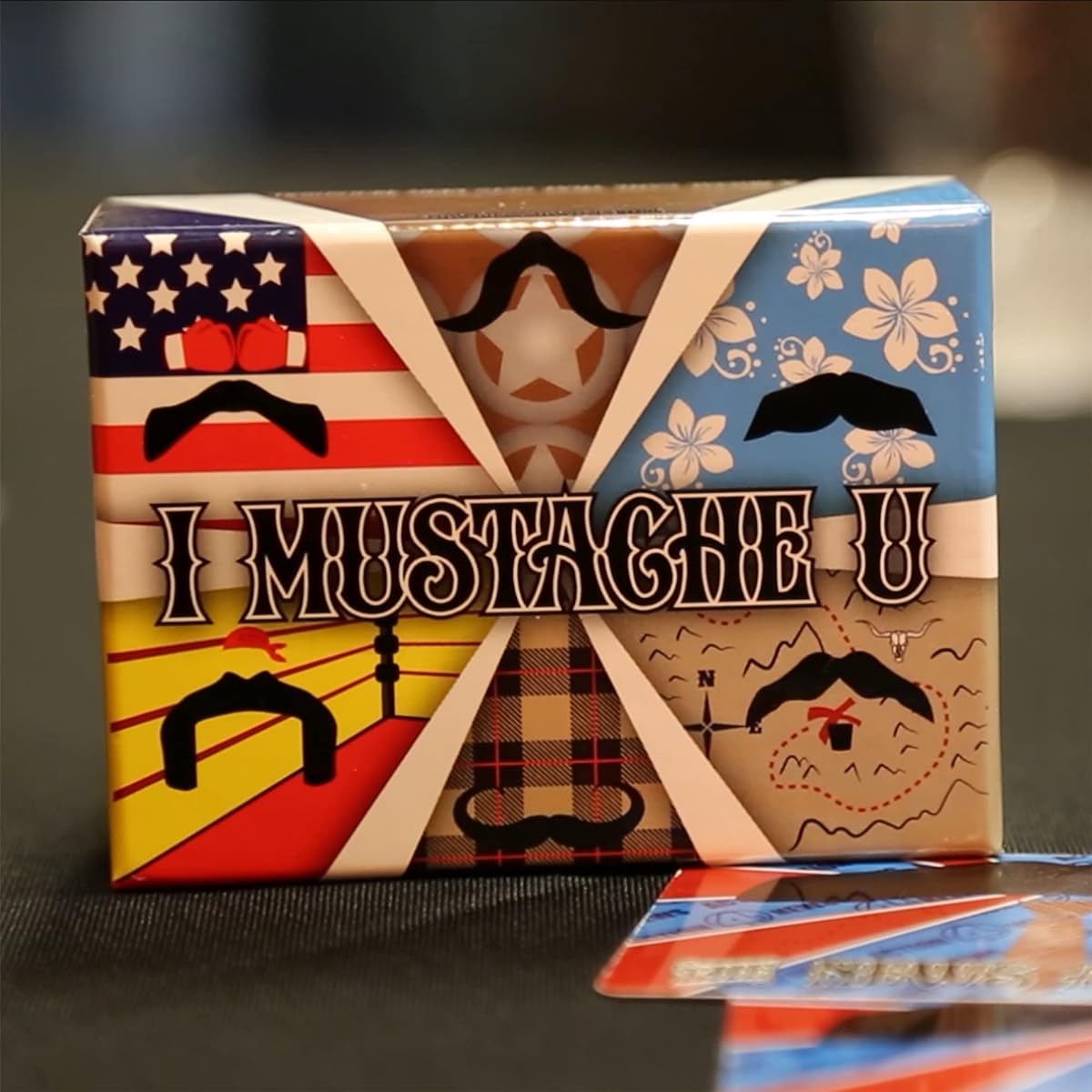 I MUSTACHE U - Social games for 18+ Get very personal - choose what's appropriate or inappropriate for parties, game nights, team building or meeting new people