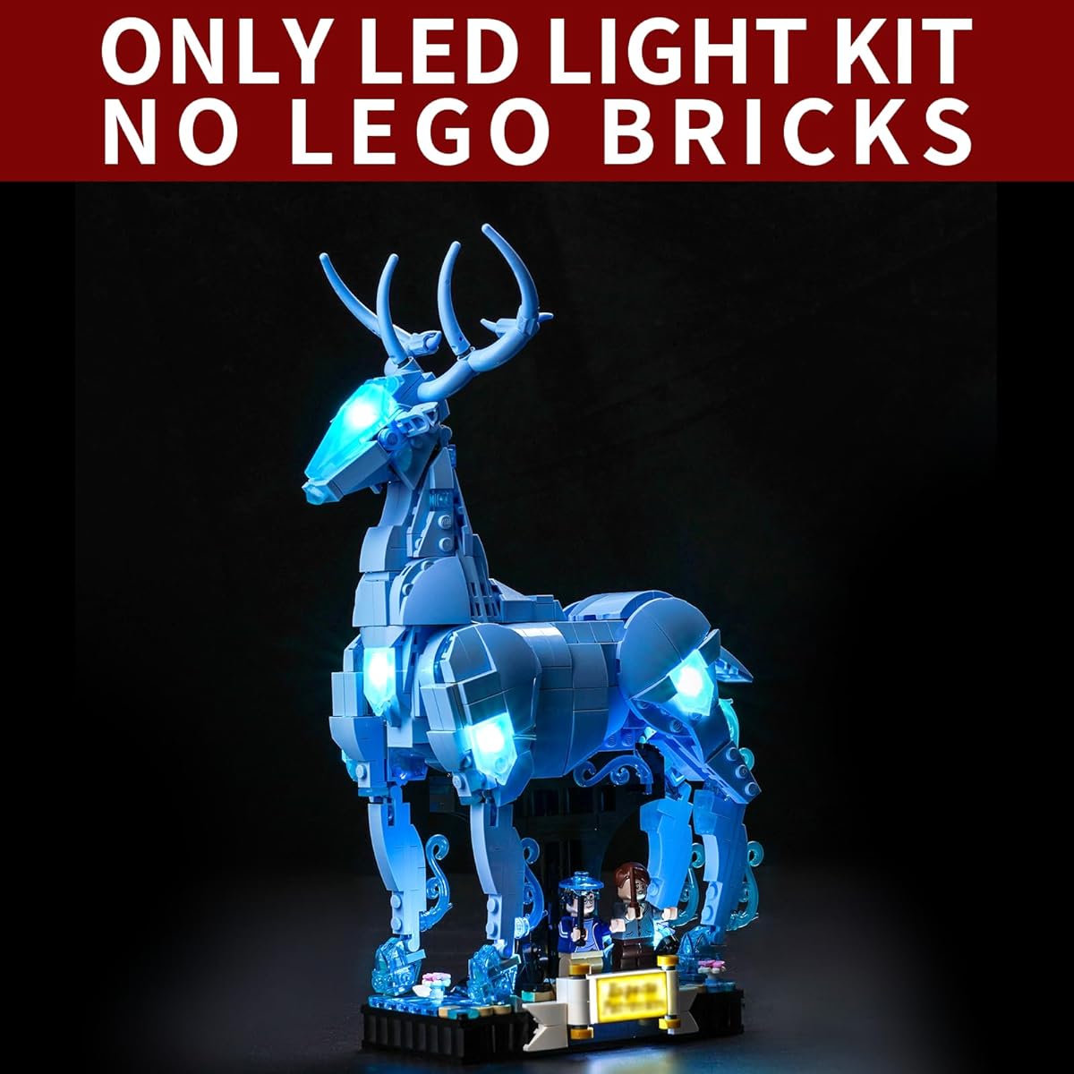 Bourvill LED Light Kit for Lego Expecto Patronum 76414 - Light Set Compatible with Lego 76414 Set - Classic Version (Light Kit Without Model)