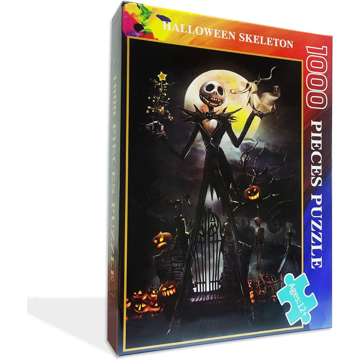 Jigsaw Puzzle 1000 Piece Wooden Puzzle Halloween Photo Family Decor Unique Birthday Gift Perfect for Teens and Adults