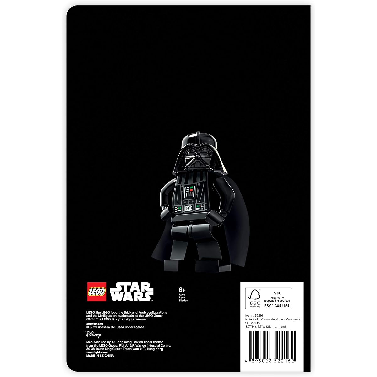 Lego Star Wars Darth Vader Softcover Notebook