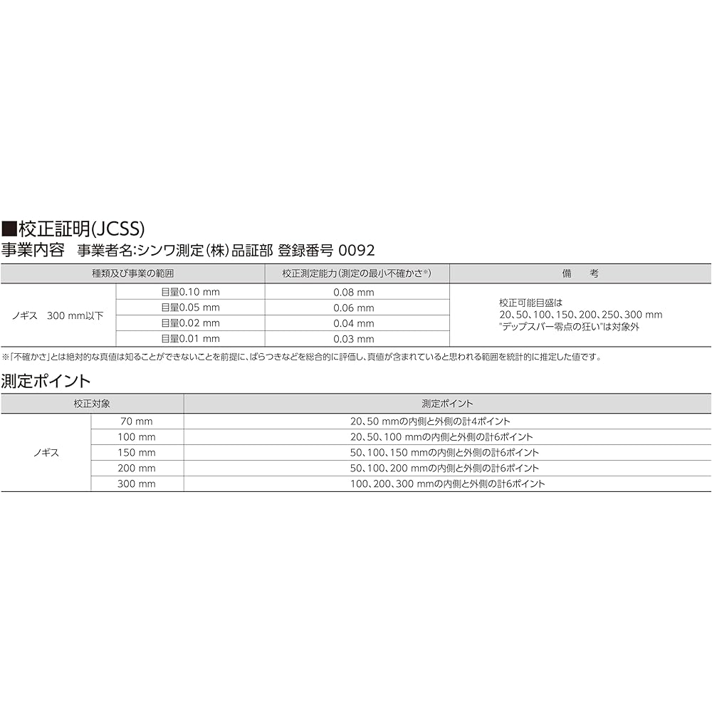 Shinwa Sokutei JCSS calibration certificate included Product High quality mini caliper 100mm *Please be sure to set it as a gift 19055