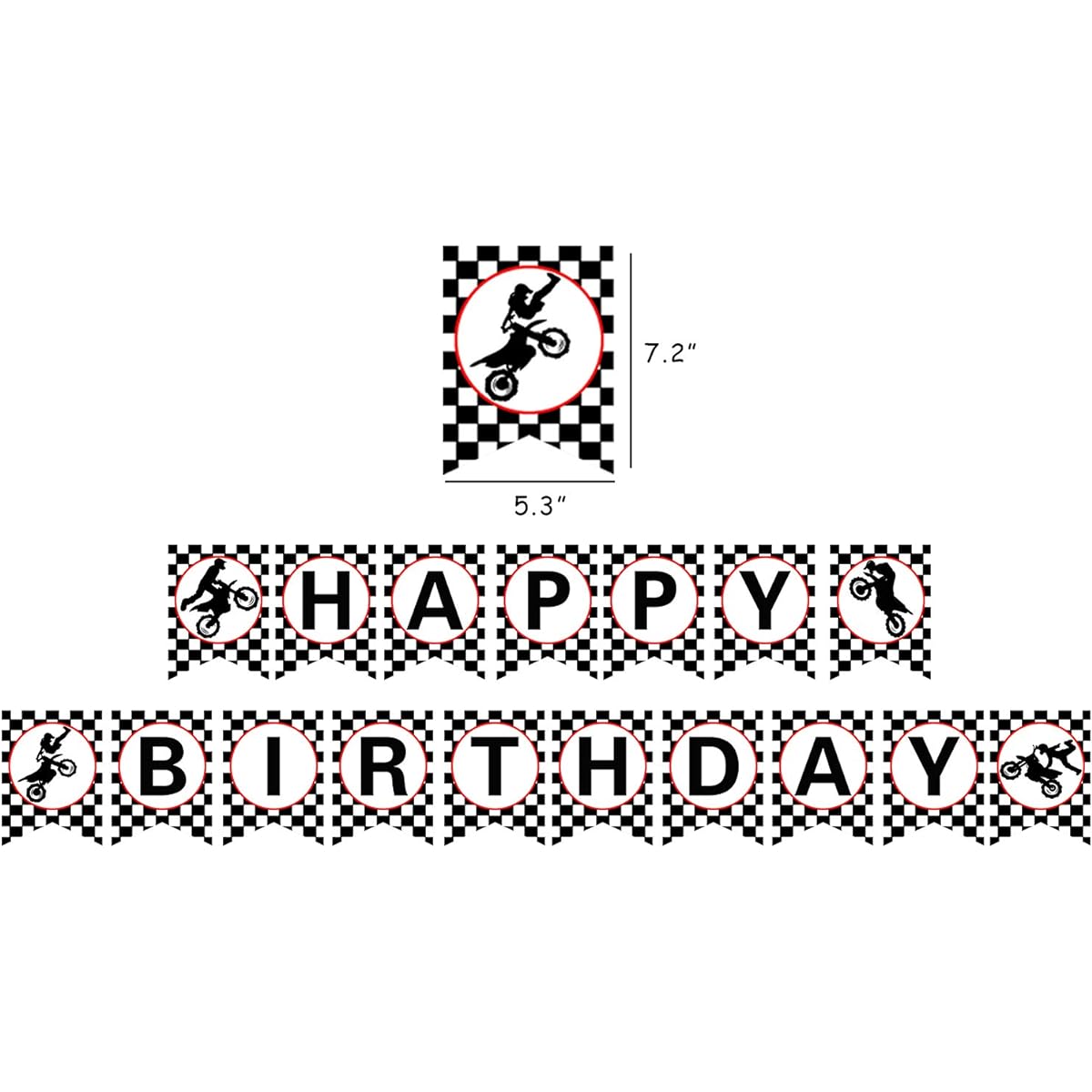 Motocross Happy Birthday Banner Motocross Birthday Banner Dirt Bike Happy Birthday Banner Motocross Dirt Bike Party Decorations