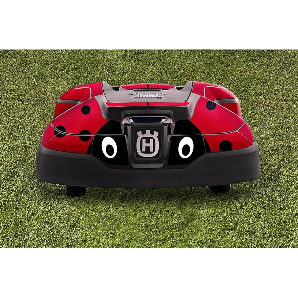 Husqvarna Zenoah Robot Lawn Mower Decal Kit LADYBUG Ladybug Automower 305 Dress-up Sticker 599292402 Red
