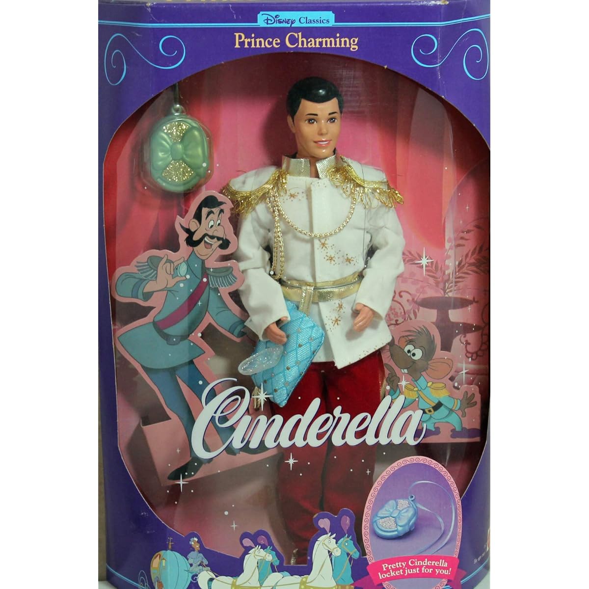Cinderella Prince Charming Disney Classic with Shoe and Locket (1991)