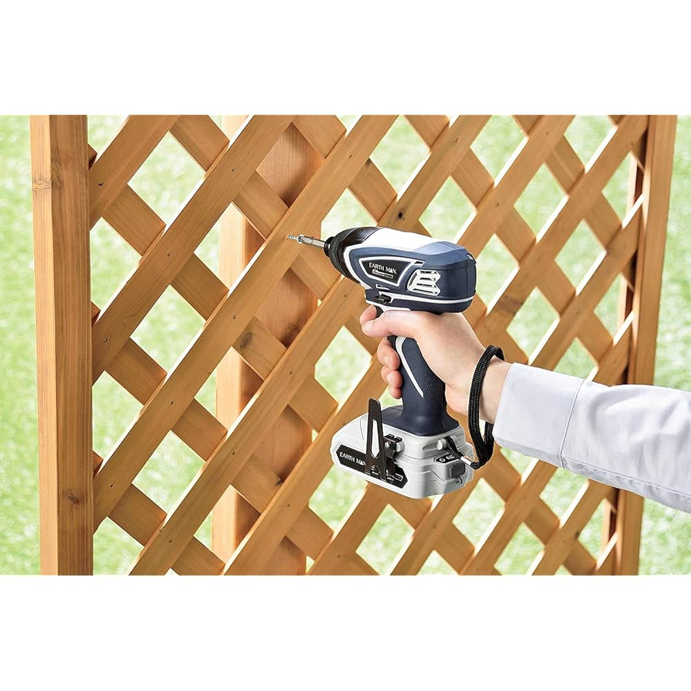 Takagi EARTH MAN S-Link 14.4V Rechargeable Impact Driver IDR-144LiB Battery Pack 1 Piece with Charger Screw Tightening Tightening Loosening Drilling Impact Mechanism LED Light Continuously Variable Speed Forward/Reverse Switching Brake Included Cordles