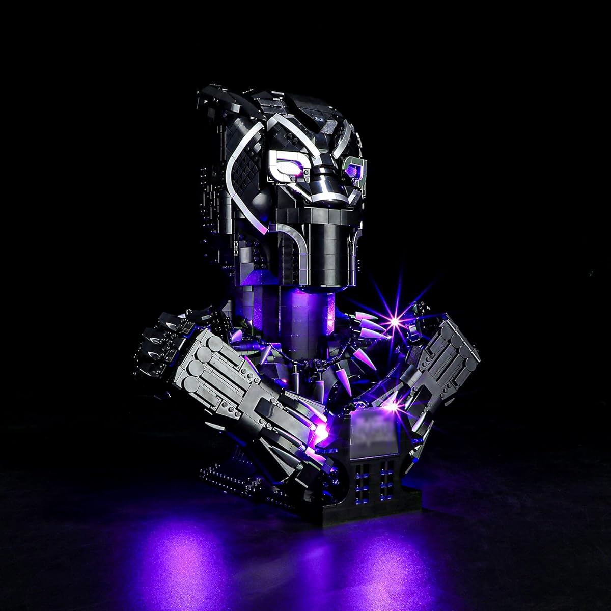 BRIKSMAX LED Lighting Kit for LEGO-76215 Black Panther - Compatible with Lego Marvel Building Blocks Model - Lego Set Not Included