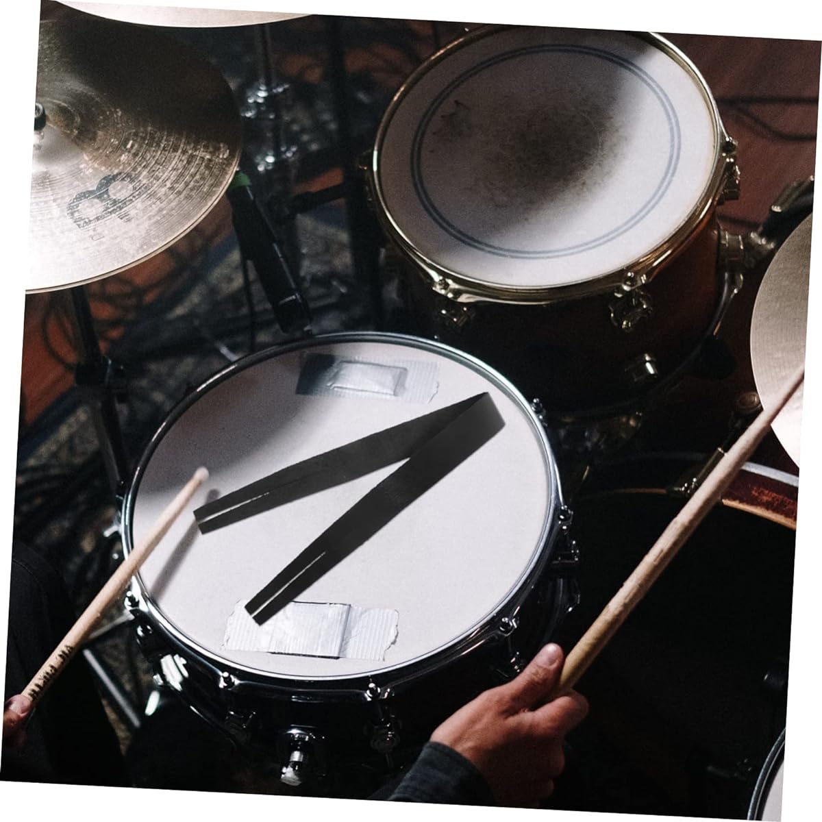 Vaguelly 8pcs Military Cymbal Pads Cymbal Belts Art Accessories Sound Hole Belts Panty Liners Cymbal Straps Napkins Cymbal Accessories Musical Instrument Pads