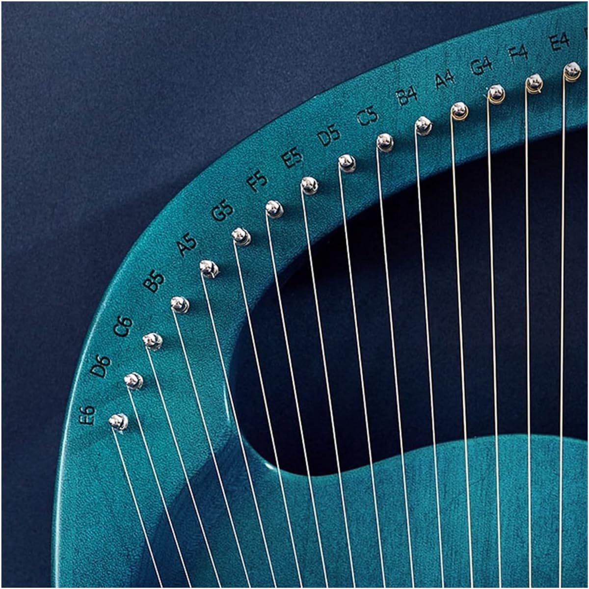 WowZza Lyra Harp 21 24 String Lyra Harp Classical Musical Instrument Thumb Piano with Tuning Wrench/Blue