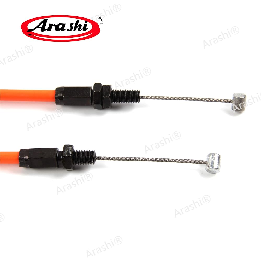 Arashi Throttle Cable and Clutch Cable Compatible with Honda CBR1000RR 2008-2011 Motorcycle Replacement Accessories Orange