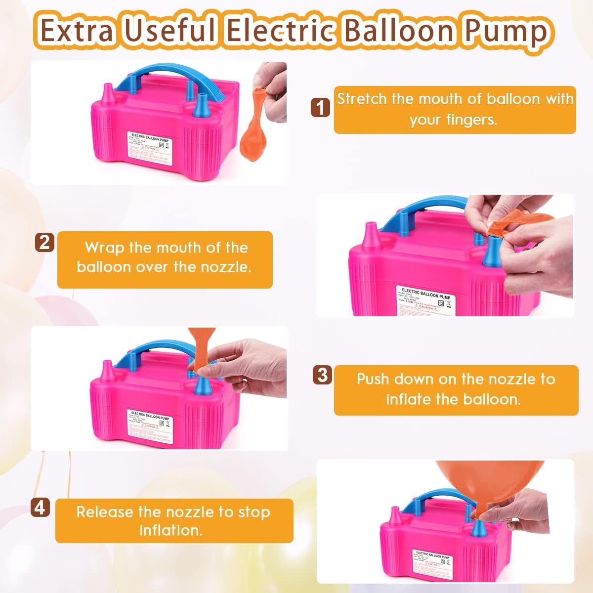 Balloon Arch Kit and Balloon Pump, 9ft Tall 10ft Wide Adjustable Balloon Arch Stand with Water Base, 50 Balloon Clips, Knots, Manual Pump for Wedding, Baby Shower, Graduation, Birthday Party Supplies and Decorations