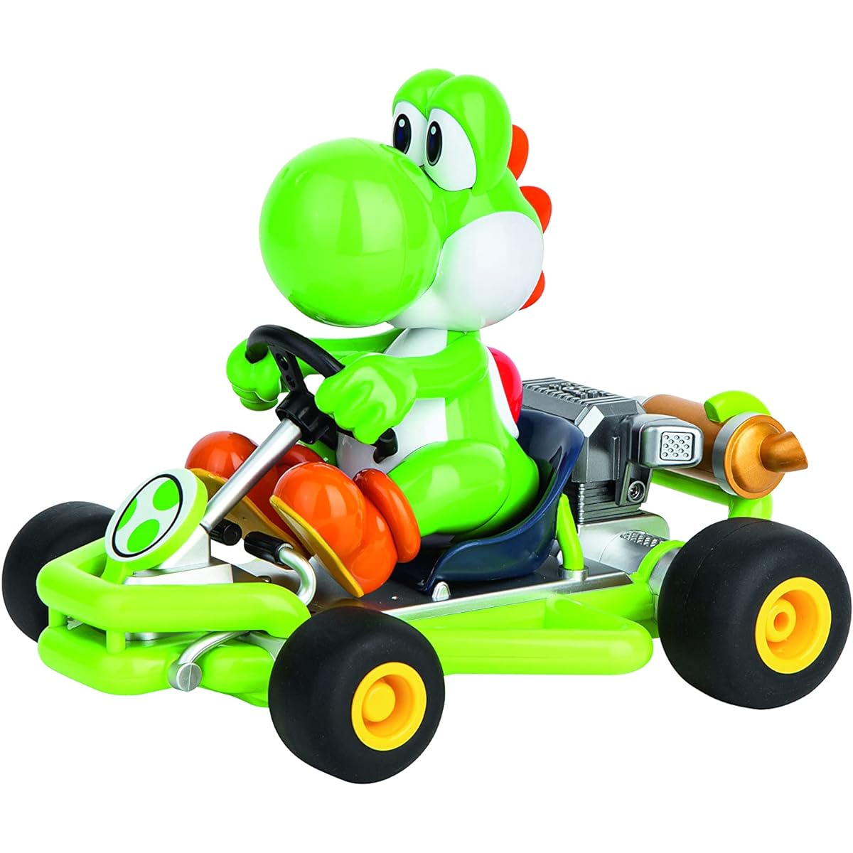 Carrera 200988 RC Officially Licensed Mario Kart Pipe Kart Yoshi 1:18 Scale 2.4GHz Remote Radio Control Car with Rechargeable LiFePO4 Battery - Kids Toys for Boys/Girls