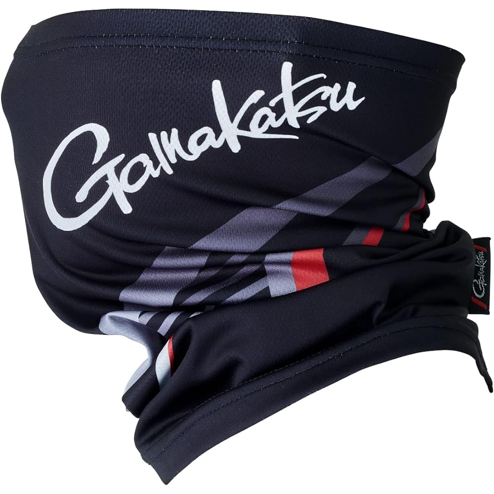 Gamakatsu 2WAY Print Neck Guard GM3701 Black M-L