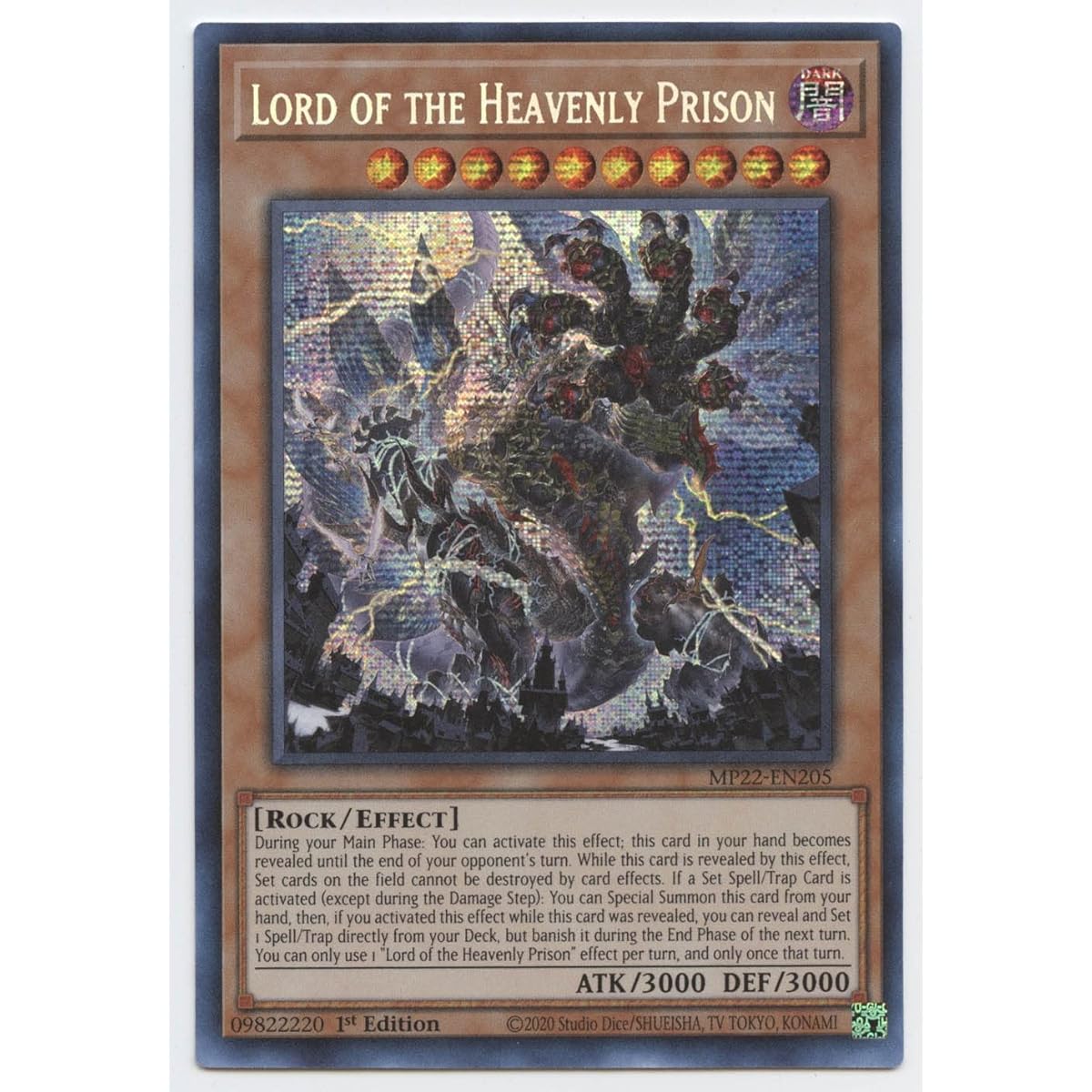 Lord of The Heavenly Prison - MP22-EN205 - Prism Secret Rare - 1st Edition