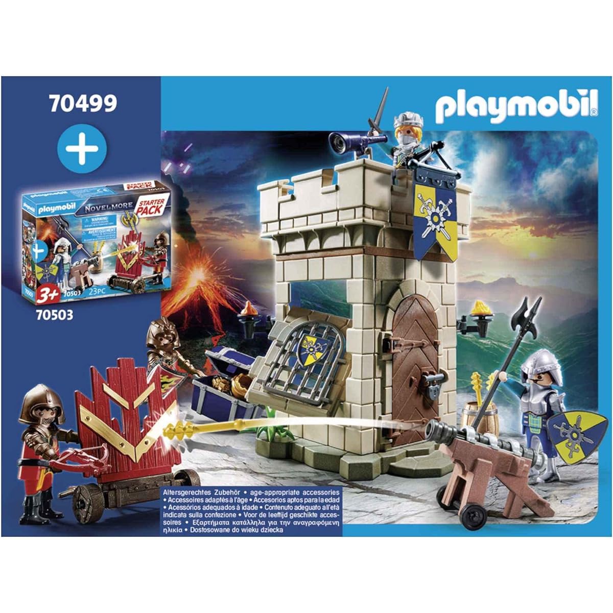 Playmobil Starter Pack Novelmore Knights' Fortress Multicolor, 24.8 x 18.7 x 9.2 cm