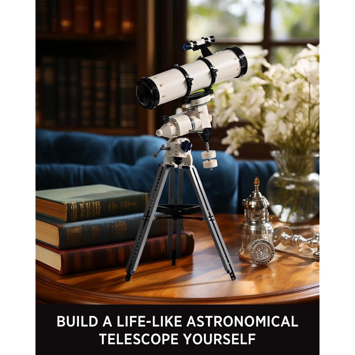 Nifeliz Astronomical Telescope, Real Telescope Building Blocks Set, Collectible Telescope Display Kit for Gift (780 Mini Pieces)