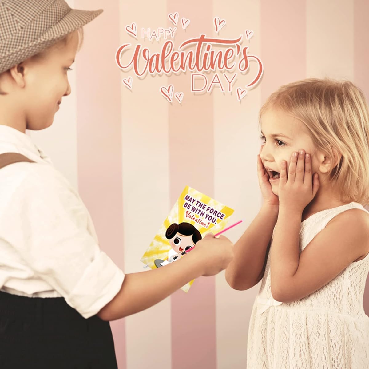 Shinyeagle 36 Pack Kids Valentine's Day Exchange Gifts Valentine Glow Stick Cards Craft Gifts for Boys and Girls Funny and Unique School Valentine Exchange