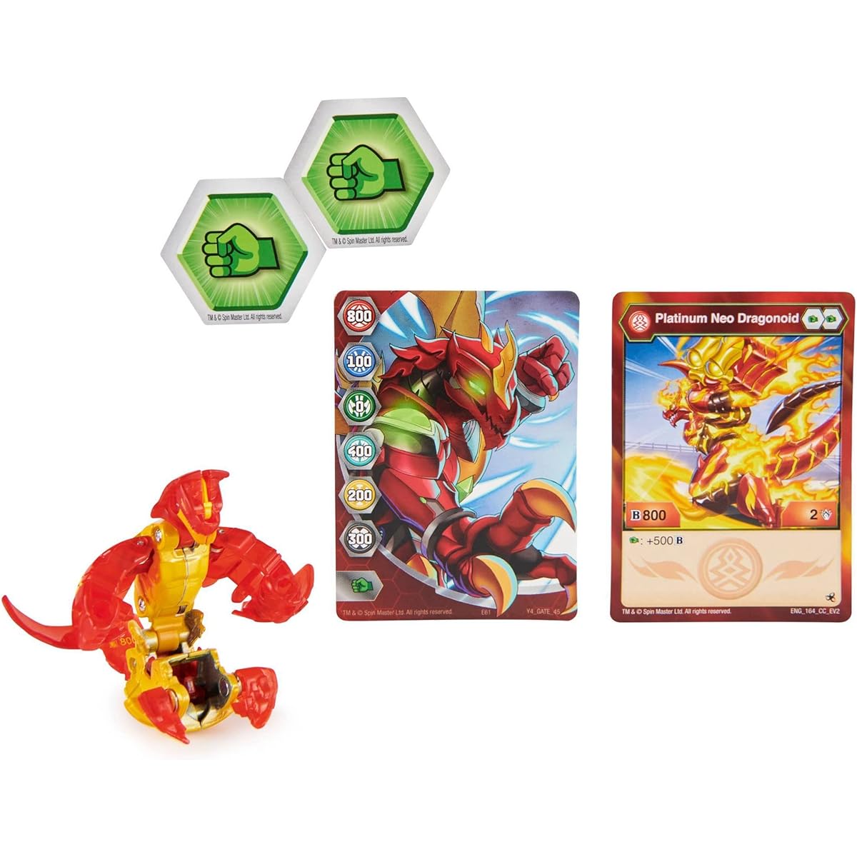 Bakugan Evolutions 2022 Platinum Series Die Cast Pirus Neo Dranoid