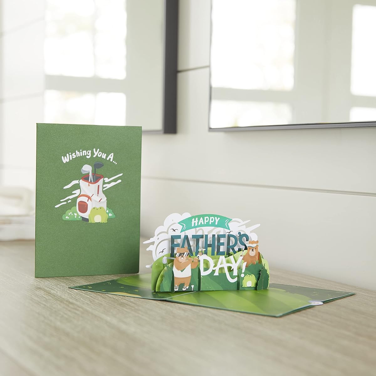 Lovepop Father's Day Golf Pop Up Card - Father's Day Card - Handmade 3D Pop Up Greeting Card - Father's Day Love Card 5 x 7 Inch
