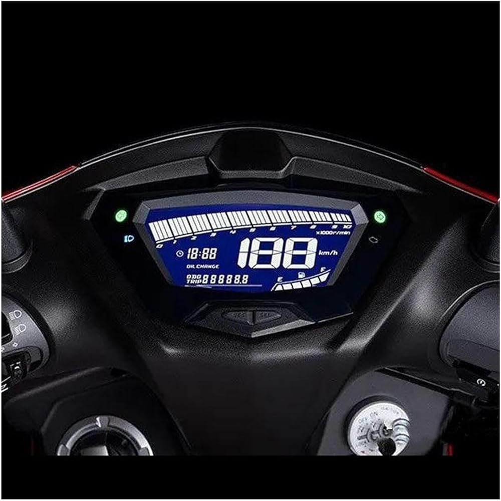 Fits for SYM Cygnus-X 5 Motorcycle Scratch Cluster Screen Dashboard Protective Instrument Film Protector Instrument (Color : 2 SET)