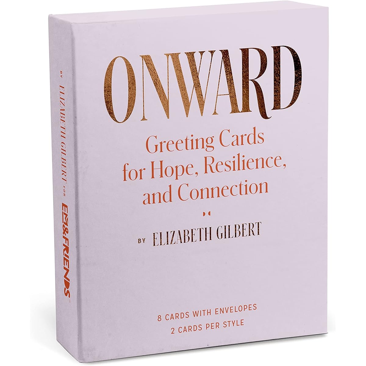 Elizabeth Gilbert Onward Encouragement Cards Set of 8 Greeting Cards Em & Friends