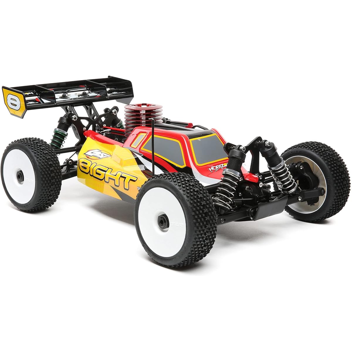 Losi RC Car 8IGHT Nitro RTR Nitromethane Fuel Dispenser Charger and Glow Igniter Not Included 1/8 4 Wheel Drive Buggy LOS04010V2