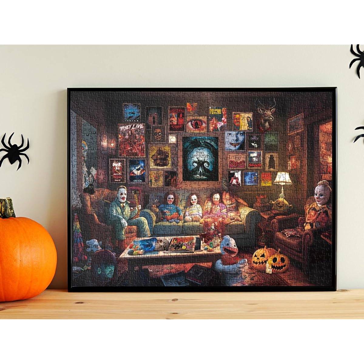 BBOLDIN Halloween Horror 1000 Piece Puzzle for Adults Cardboard 27.5 x 19.75 inches Movie Night Decorations