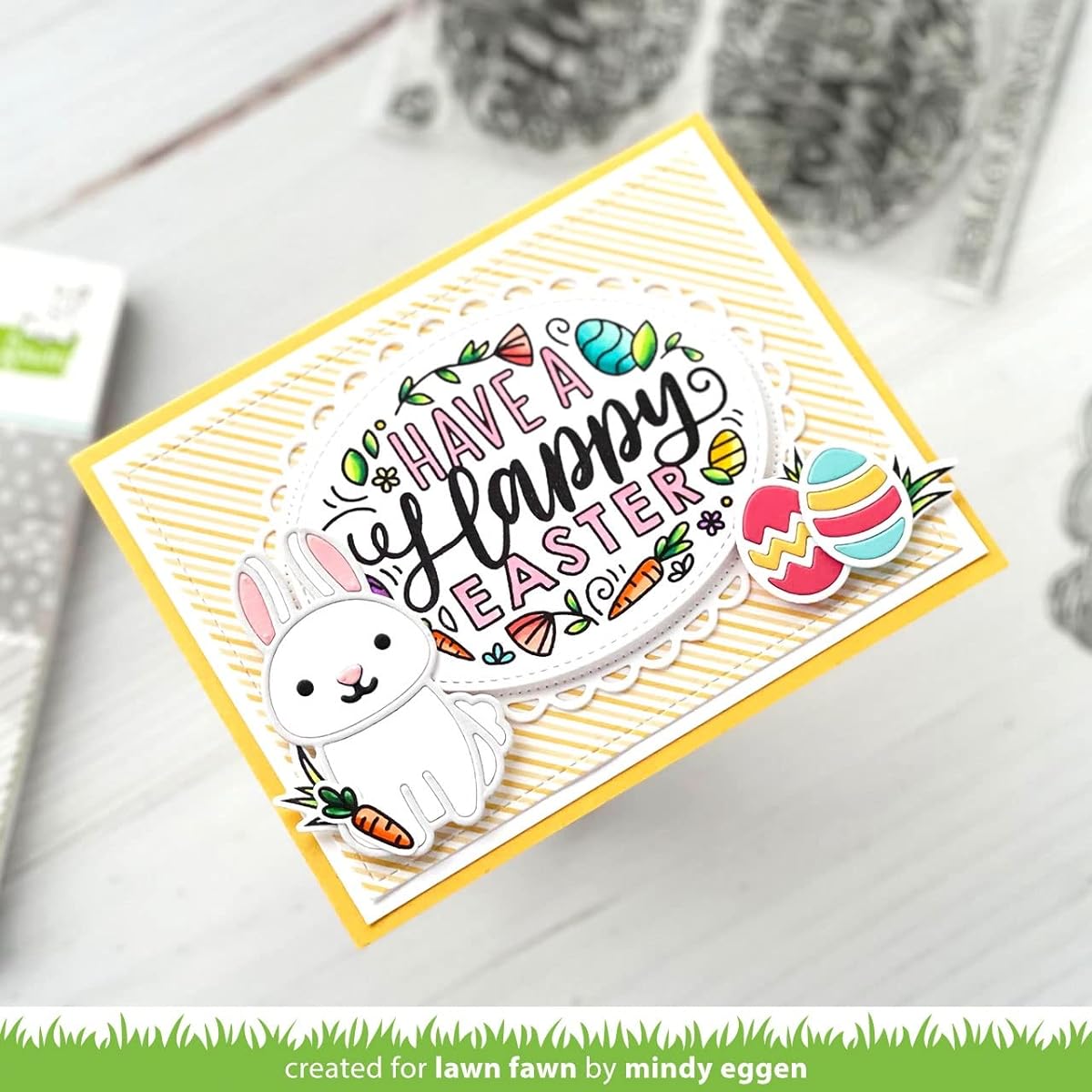 Lawn Fawn Clear Stamps 4"X6"-Giant Easter Messages -LF2784