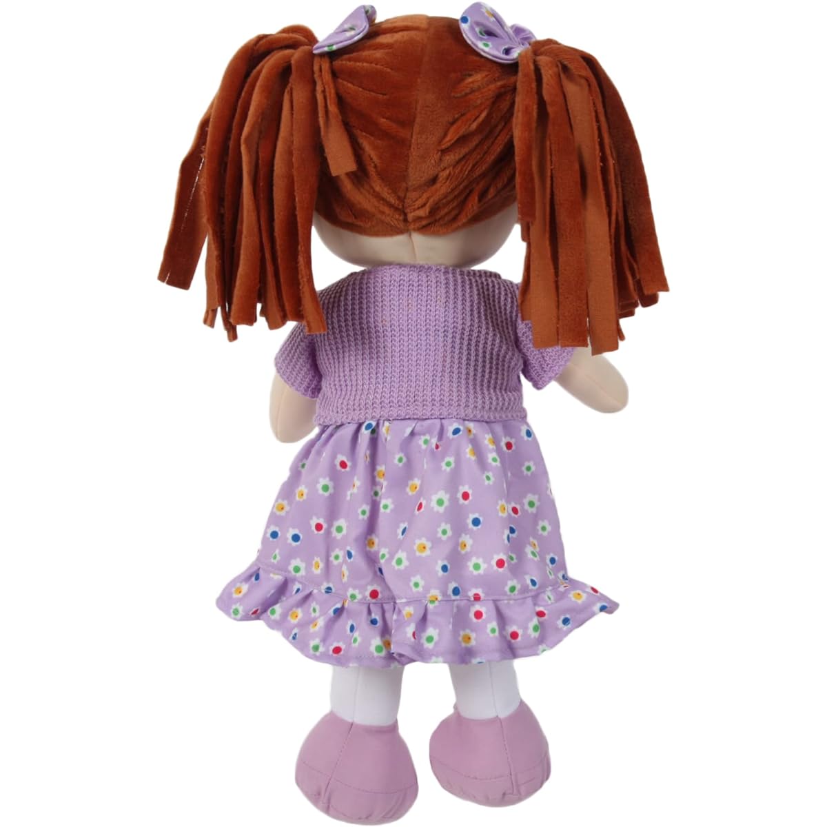 Linzy Toys, 16 Inch Soft Plush Interactive Doll, Embroidered Face and Removable Clothes, Educational Doll, Rag Dolls for Girl