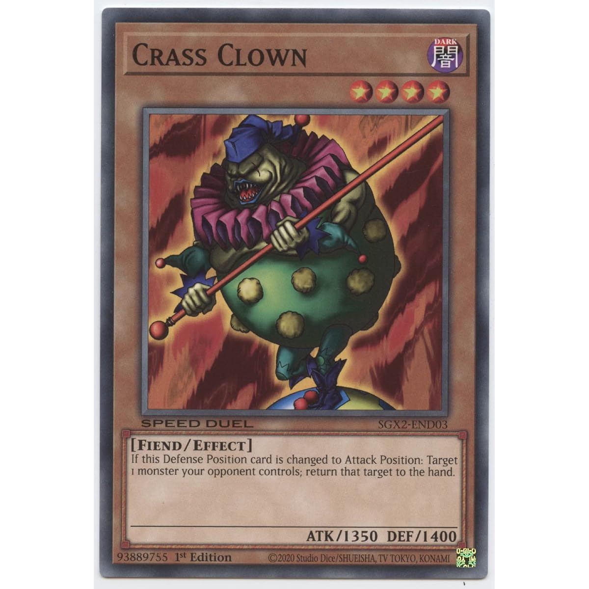 Crass Clown - SGX2-END03 - Common - First Edition