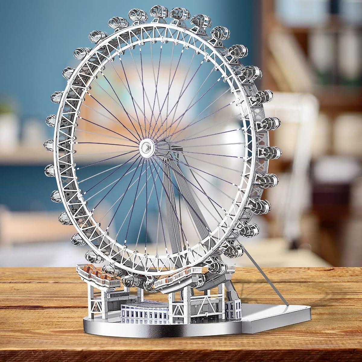 Piececool 3D Puzzle, Metal Puzzle, DIY Crafts, Ornaments, Educational Toys, No Connecting Agent Required, Handmade, Model Kit, Birthday, Christmas, Gift, Best Gift, Ferris Wheel