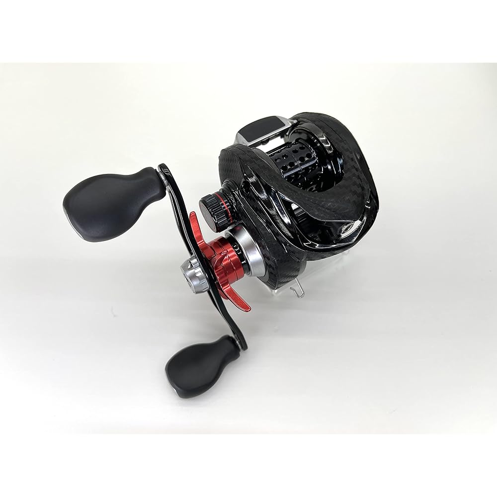 CUSTOM SEAT.JP Armor YOROI 20 Gravures 23 Gravures Goliath custom decal scratch prevention scratch protection bait reel custom (black (for right handle))