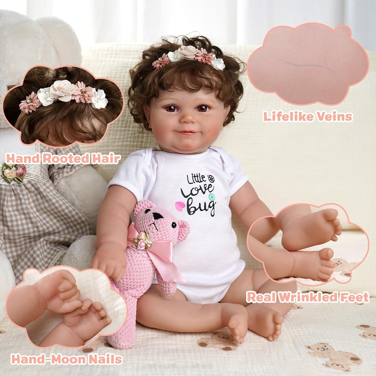 JIZHI Reborn Baby Doll LTRB001AHWA-TC2