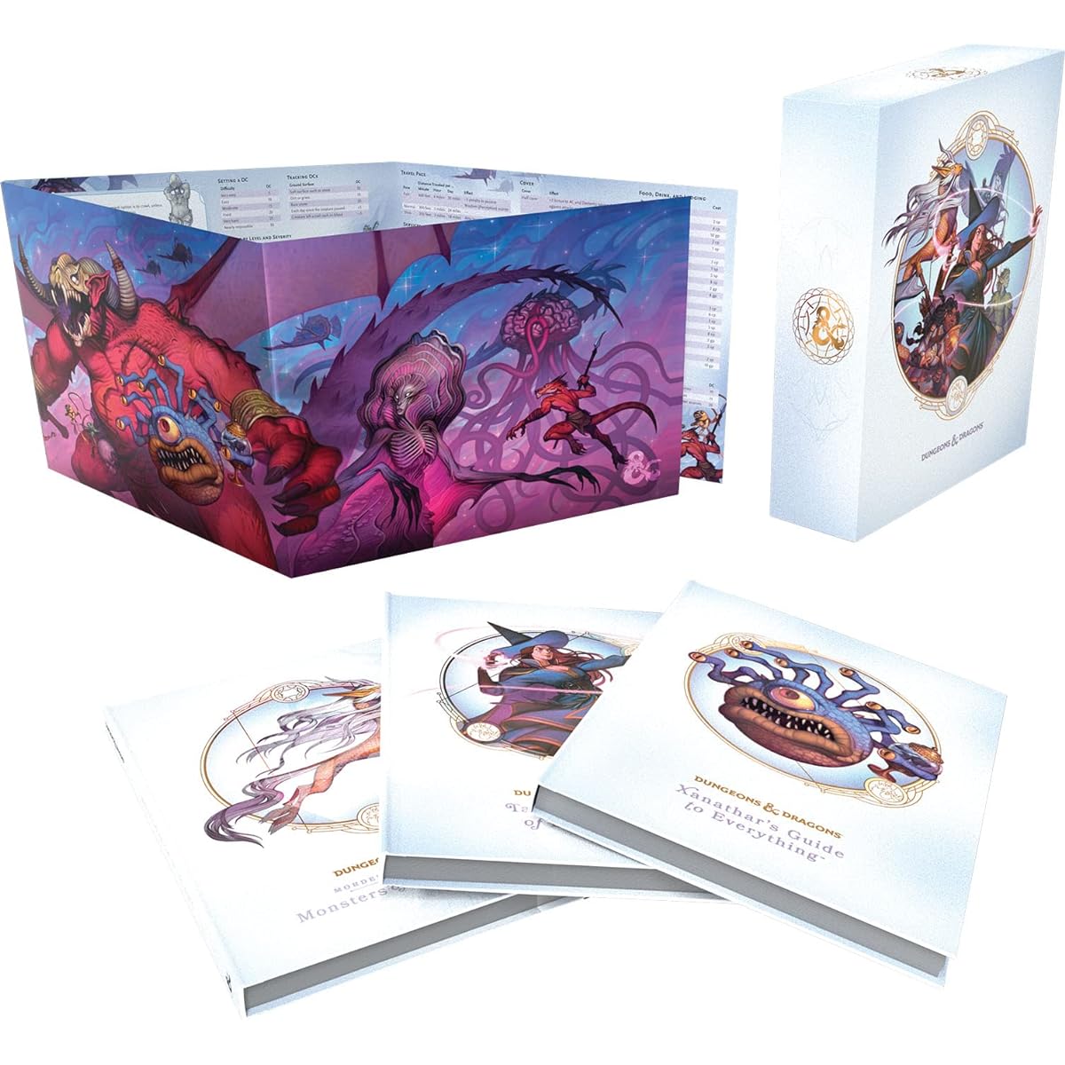 D&D RPG: Xanathar's Guide to Everything, Tasha's Cauldron, Monsters of the Multiverse, DM Screen Rules Expansion Gift Set Hard Alternate Cover