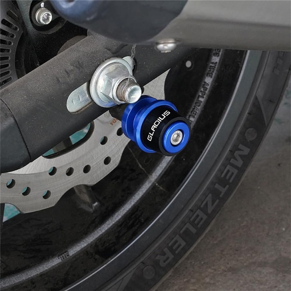 DEMUR M8 Motorcycle Swing Arm Spool Slider Swing Screw Stand Suzuki Gladius 650 SFV650 Gladius 2009-2015 2011 2011 2011 2011 Swing Arm Slider Spool (Size : S Grey)