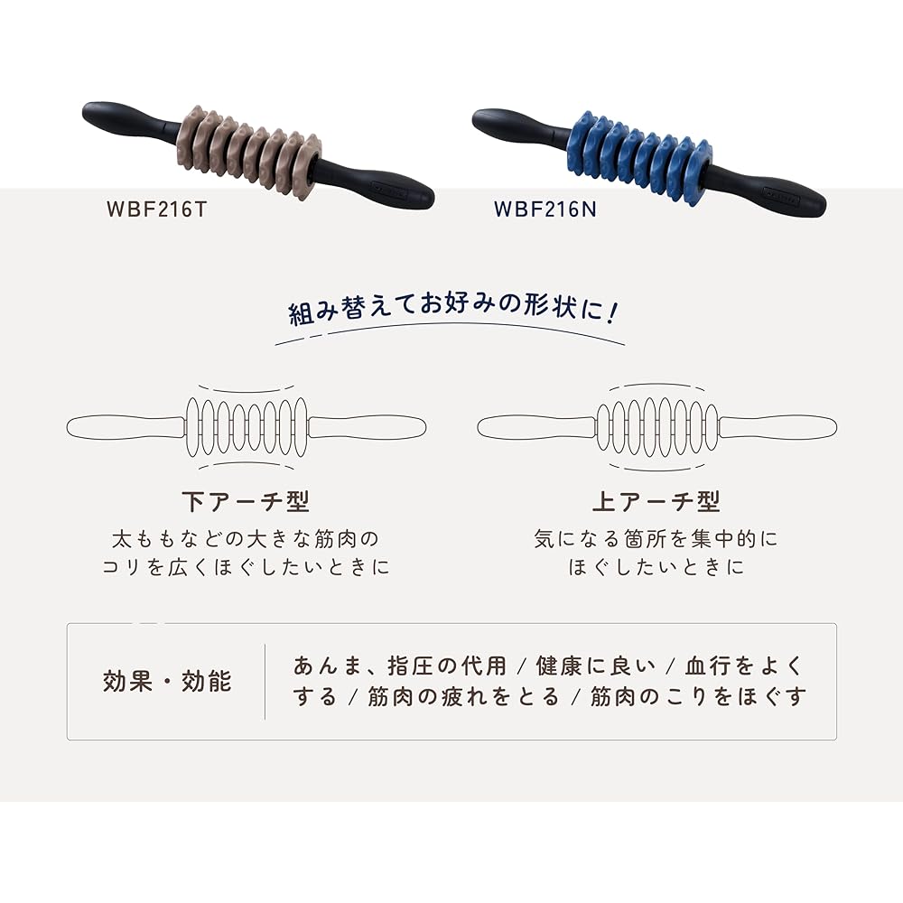 ALINCO Stick Roller Fascia Roller Myofascial Release Exercise Custom Stakes WBF216