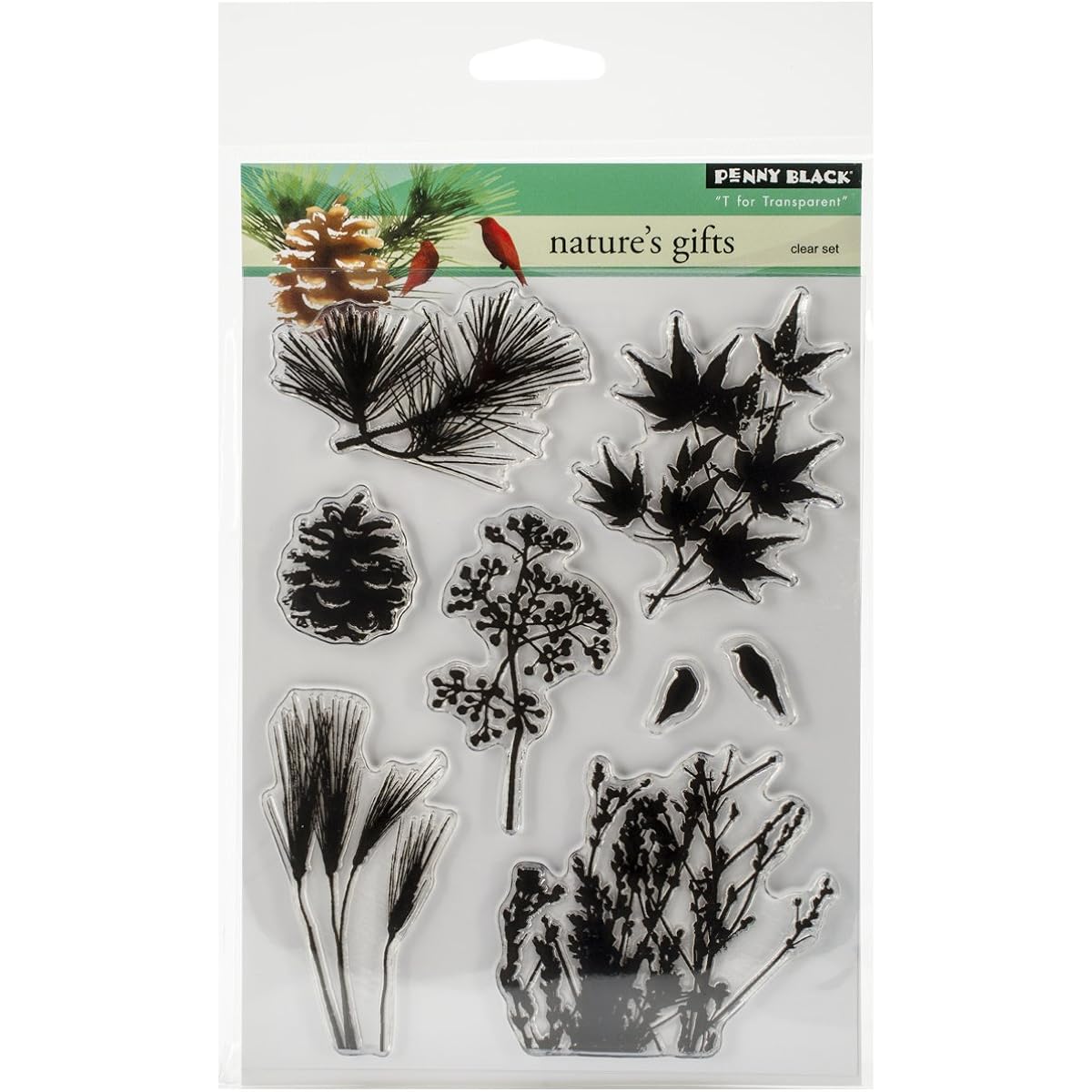 "penny Black Clear Stamps 13cm"x 7""-nature