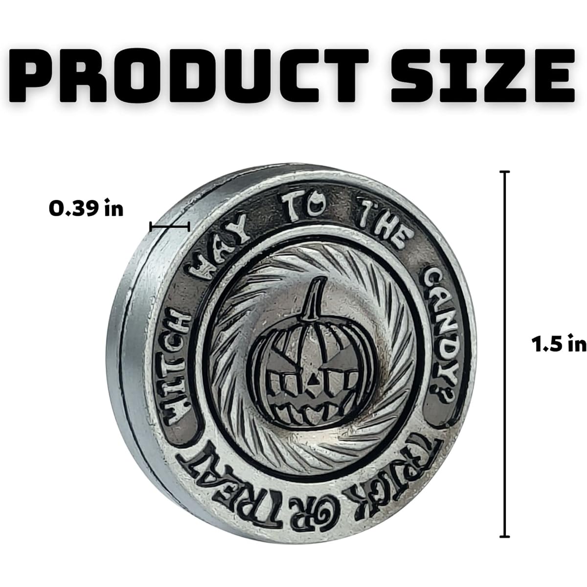 Tapazapa Metal Fidget Toy, Metal Fidget Slider ADHD Haptic Coin for Adults Anxiety Relief Toy Fidget Clicker Slider EDC Men Desk Toy