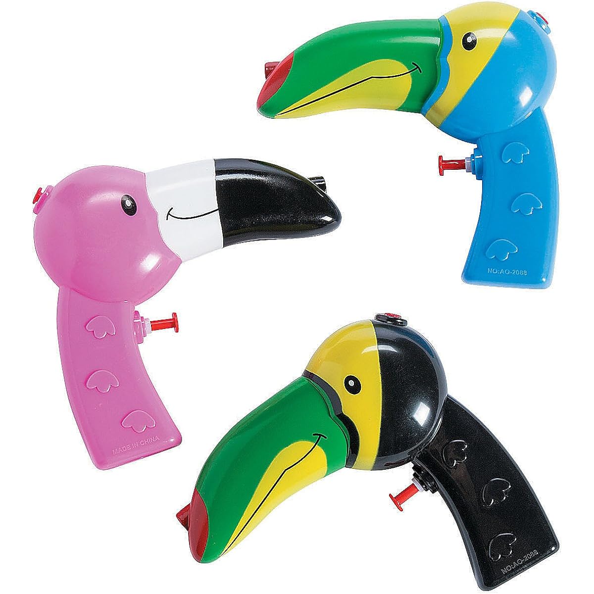 Tropical Bird Squirt Guns - 12 pcs