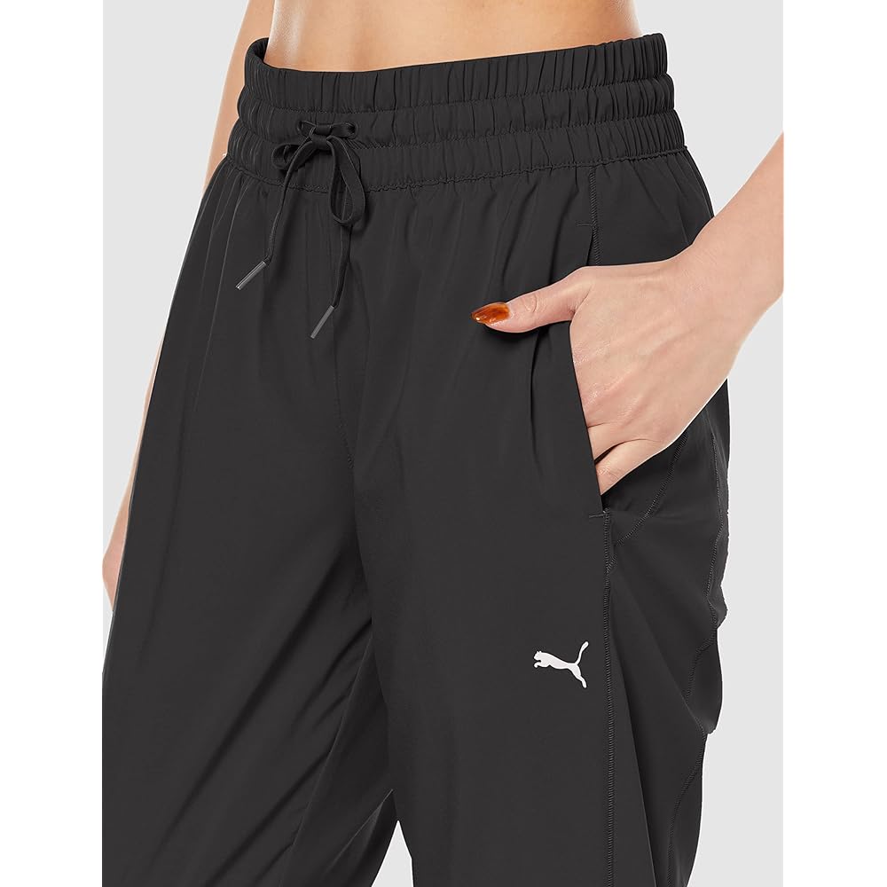 PUMA 521923 Women's Water Absorbent Quick Drying Training Yoga STUDIO Tapered Woven Pants