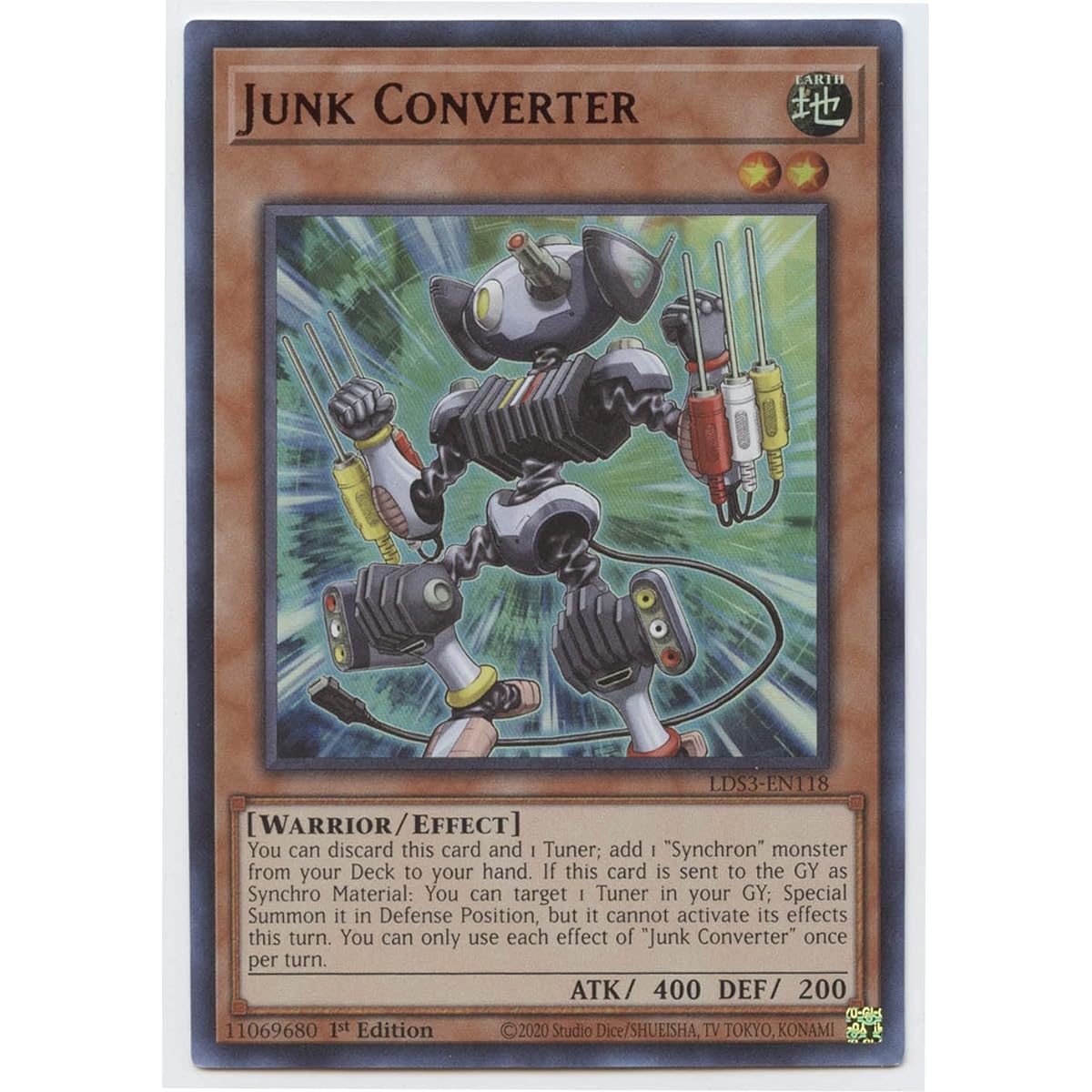 Junk Converter (Red) - LDS3-EN118 - Ultra Rare - First Edition