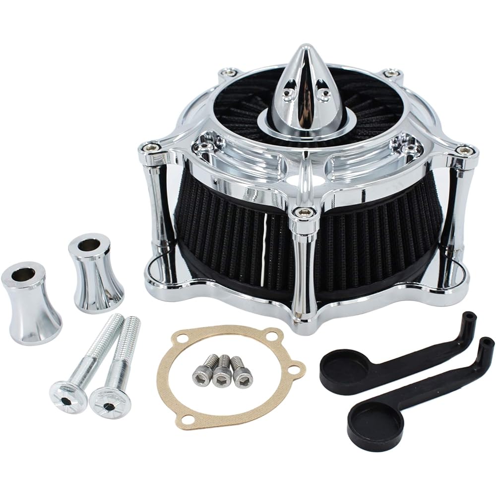 Air Cleaner Intake Filter System Turbine Spike Chrome Touring Road King Street Glide 93-2007 Dyna FXR Softail FXST FXSB FXDL