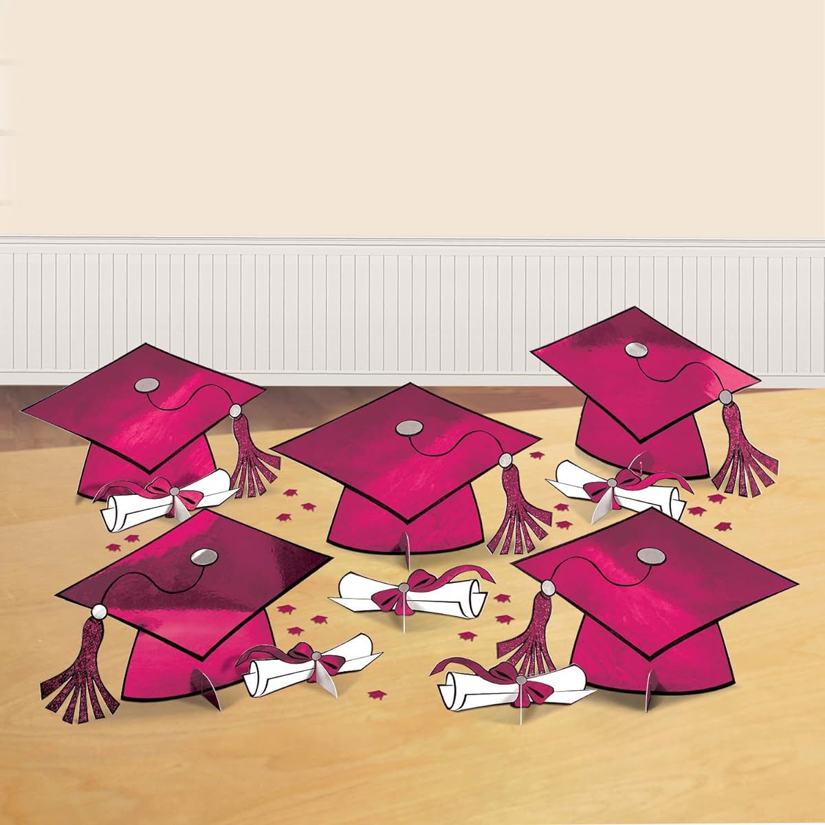 Burgundy Graduation Table Decorating Kit